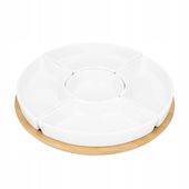 Półmisek deska salaterki do serwowania przekąsek FINCAN z miseczkami 30 cm