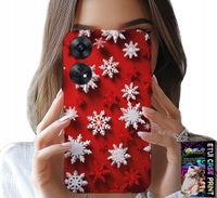 ETUI DO OPPO RENO8 T 4G - PŁATKI ŚNIEGU, ŚNIEG, GWIAZDKI, ŚWIĘTA