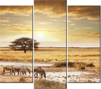 90 80CM OBRAZ T3 ELEM SAFARI DRUK ŚCIENNY