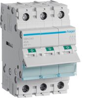 MODUŁOWY ROZŁĄCZNIK IZOLACYJNY 3-POLOWY 40A - E+1SBN340