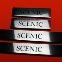 Listwa progowa RENAULT SCENIC MK3 Stal nierdzewna 304 połysk 4szt