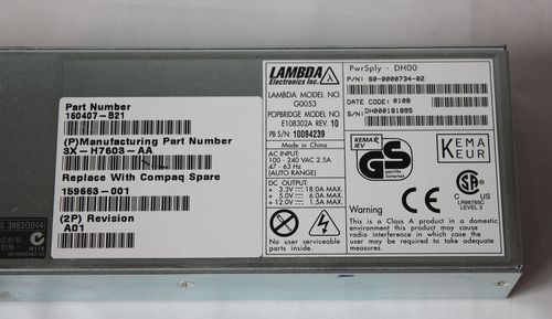 Zasilacz BROCADE 2800 Lambda G0053 E108302A DH00 na Arena.pl