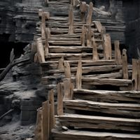 Plakat 40x40cm Schody do Nieznanego