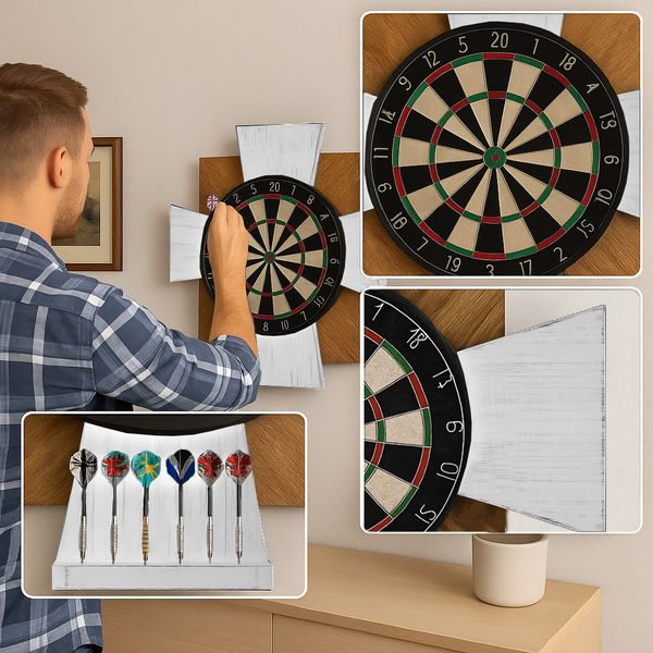 Tablica Drewniana John Paddle do Darta Order White Oak zdjęcie 3