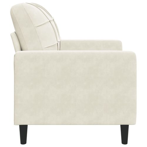 Fotel, kremowy, 60 cm, obity aksamitem na Arena.pl