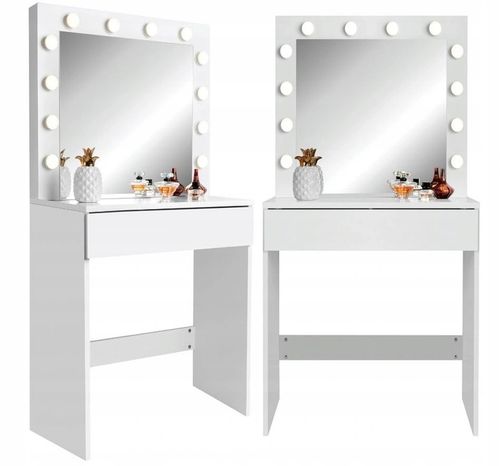 Toaletka do makijażu wizażu kosmetyczna z lustrem LED nowy model na Arena.pl