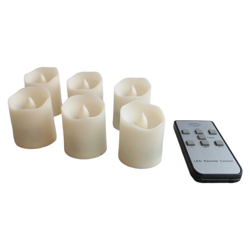Świece migające LED sterowane pilotem 6 szt na Arena.pl