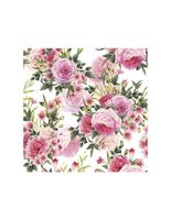 SERWETKI DAISY POL-MAK 33X33 CM GAŁĄZKI RÓŻ Z LIŚĆMI I KWIATAMI