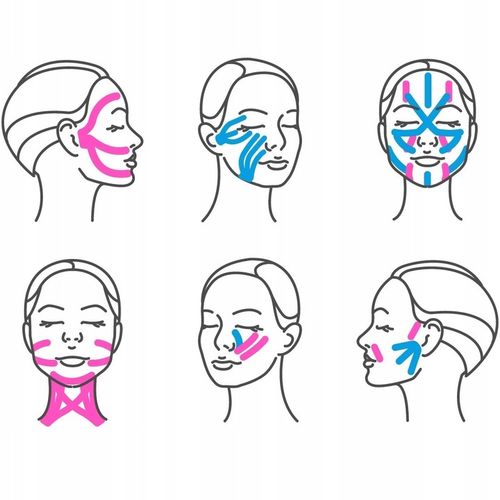 5x TAŚMA DO KINESIOTAPINGU PLASTRY TEJPY DO TAPINGU TWARZY FACE TAPE na Arena.pl