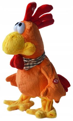 ŚPIEWAJĄCY KOGUT MASKOTKA TAŃCZĄCY PLUSZAK KURCZAK INTERAKTYWNY TAŃCZY GRA na Arena.pl