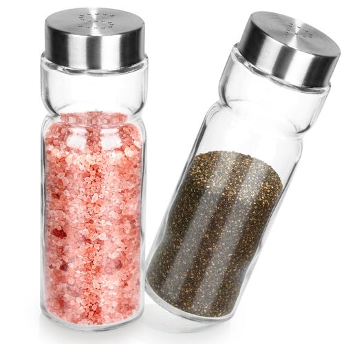 Duża Solniczka Pieprzniczka Zestaw Pojemniki do Soli Pieprzu Szklane 170 ml na Arena.pl