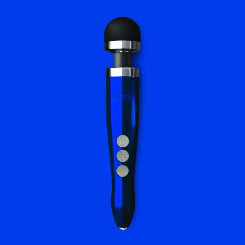 doxy die cast 3r wand massager blue flame - bezprzewodowy, aluminiowy na Arena.pl