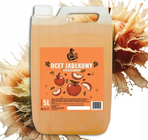 Ocet jabłkowy Samo dobro 5000 ml 100% NATURY NIEPASTERYZOWANY Żywy na Arena.pl