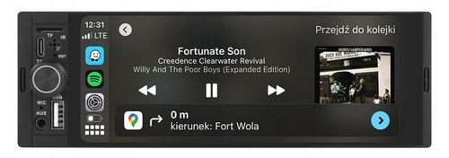 RADIO NAWIGACJA 1DIN CARPLAY ANDROID AUTO MAPY AUX BLUETOOTH na Arena.pl