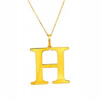 Złota zawieszka litera H pr. 585 literka