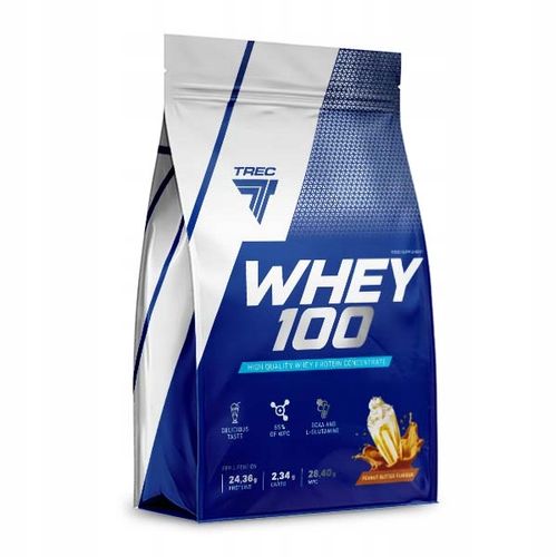 PYSZNE BIAŁKO WPC Trec Whey 100 700g PROTEINY NA MASĘ MIĘŚNIE DO TRENINGU na Arena.pl