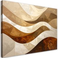 Obraz do salonu sypialni biura loftu, Fale linie abstrakcja 100x70