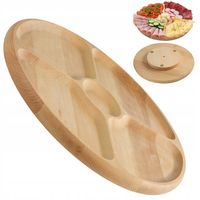 Kadax Deska Obrotowa do Serów Przekąsek Taca 4-Kom