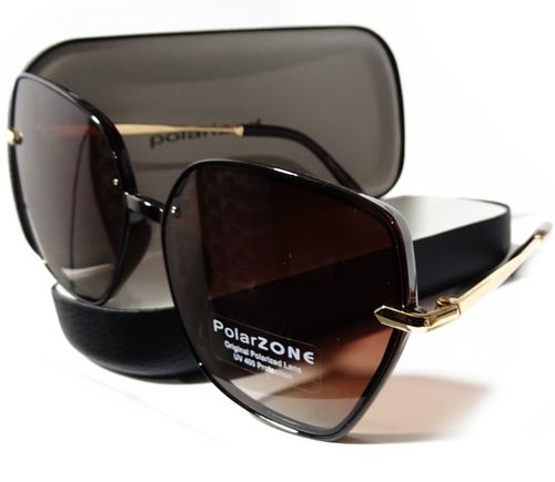 OKULARY PolarZONE MARKOWE DAMSKIE POLARYZACYJNE PRZECIWSŁONECZNE ETUI na Arena.pl
