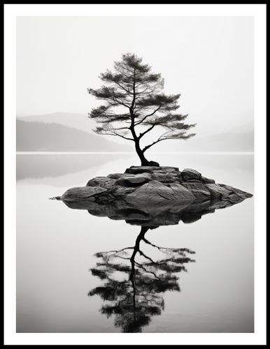 Plakat 60x80cm Samotne Drzewo na Arena.pl