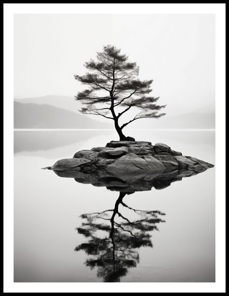 Plakat 60x80cm Samotne Drzewo zdjęcie 3