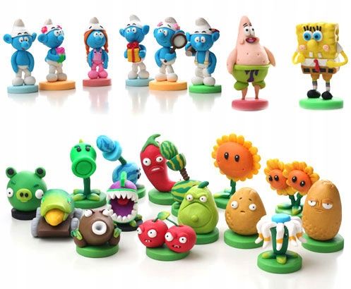 MAGICZNA plastelina masa plastyczna PIANKOLINA CLAYDOLL 24 sztuki + Nożyki na Arena.pl