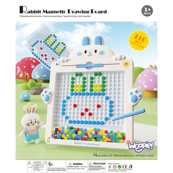 WOOPIE Tablica Magnetyczna dla Dzieci Montessori MagPad Królik zdjęcie 10
