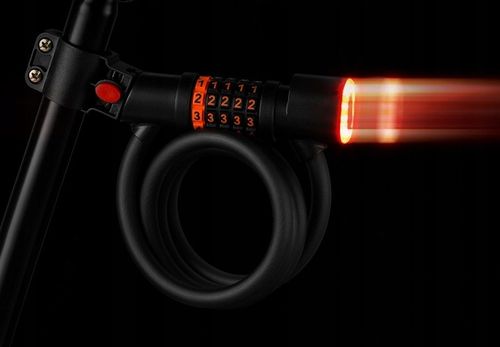 ZAMEK ZAPIĘCIE BLOKADA DO ROWERU + ŚWIATŁO TYLNE Lampka LED Uchwyt na Arena.pl