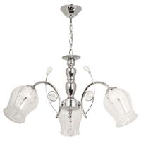 Żyrandol na łańcuchu z kryształami VEN W-K 1466/3 chrom przezroczysty