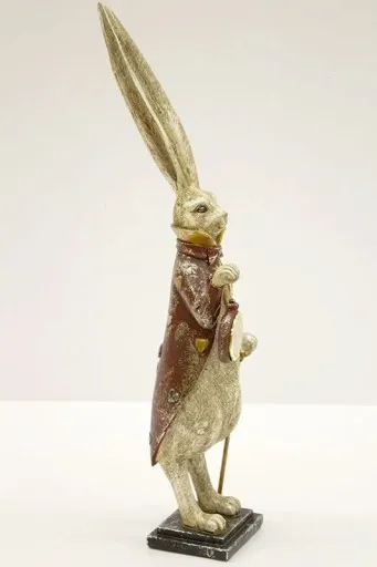 FIGURKA FIGURA - ZAJĄC KRÓLIK Z ZEGAREM model I zdjęcie 10