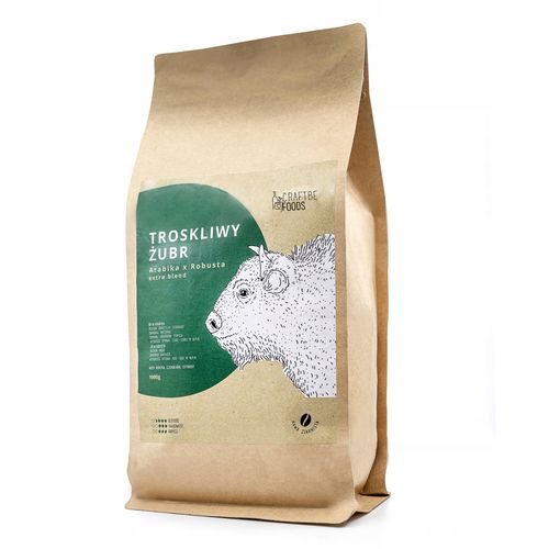 Craftbe Kawa Ziarnista Troskliwy Żubr 1kg na Arena.pl