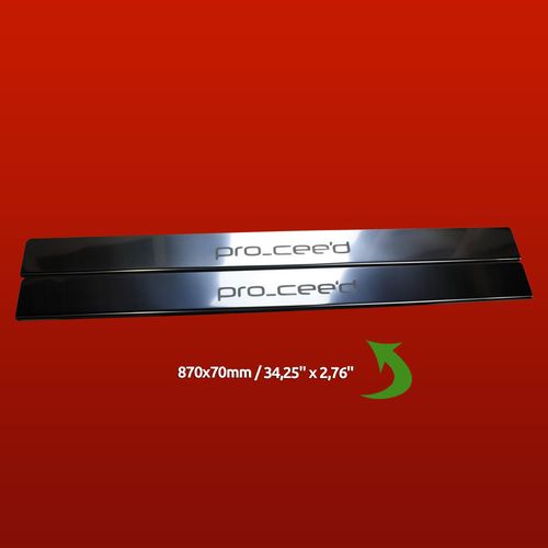 Listwa progowa KIA PROCEED Stal nierdzewna 304 połysk 2szt na Arena.pl