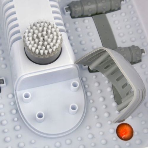 MASAŻER DO STÓP WODNY HYDROMASAŻER DO NÓG PODCZERWIEŃ 4 ROLKI 3 NASADKI na Arena.pl