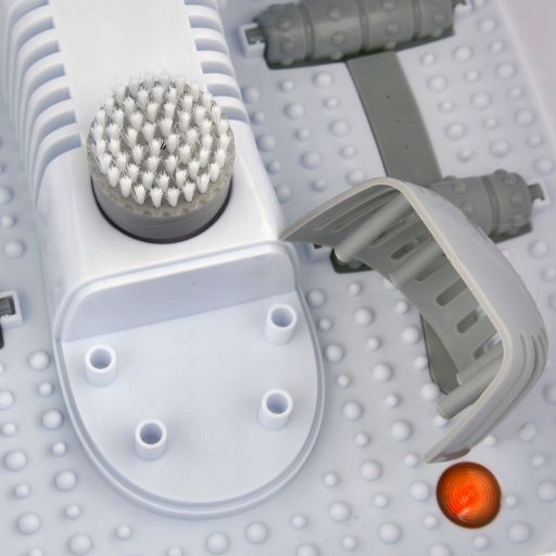 MASAŻER DO STÓP WODNY HYDROMASAŻER DO NÓG PODCZERWIEŃ 4 ROLKI 3 NASADKI zdjęcie 16