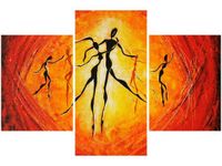 90X60CM OBRAZ AFRYKAŃSCY TANCERZE