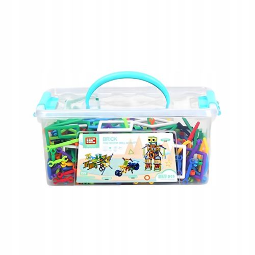 Klocki Małych Geniuszy Słomki Konstrukcyjne 869 el Edukacyjne Dla Dzieci na Arena.pl