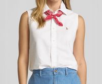 Polo Ralph Lauren Top bluzkowy o kroju regular fit z wyhaftowanym logo S