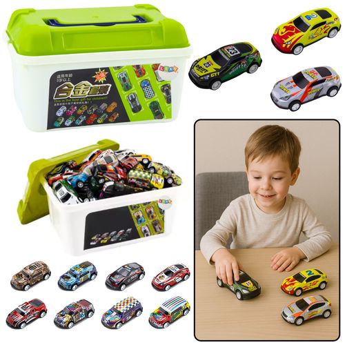 Zestaw Resoraków w Walizce Samochody Kolorowe 30 szt na Arena.pl