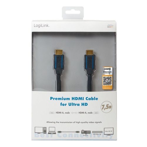Kabel premium HDMI Ultra HD, 7.5m na Arena.pl
