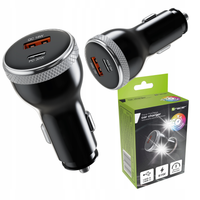 Ładowarka samochodowa Tracer 51W szybka USB-C/USB-A samsung iphone typu c