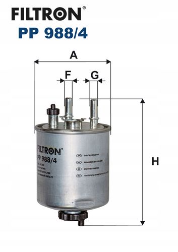 FILTRON FILTR PALIWA PP988/4 PP 988/4 na Arena.pl