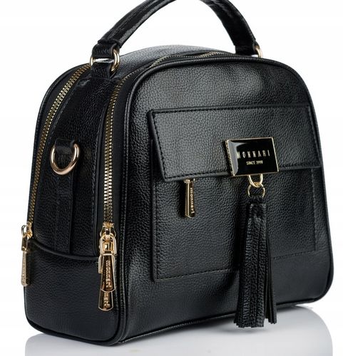 TOREBKA NA RAMIĘ LISTONOSZKA MONNARI Pojemna Kuferek Dwukomorowa PREMIUM na Arena.pl