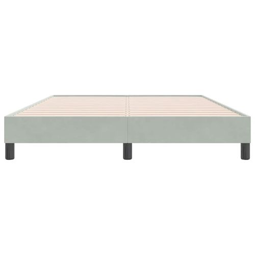 Łóżko Box Spring bez materaca Jasnoszary 140x220 cm Aksamit na Arena.pl