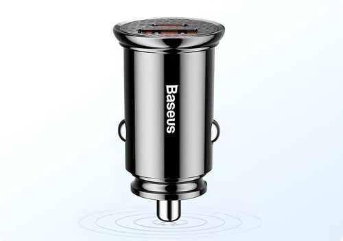 BASEUS MOCNA SZYBKA ŁADOWARKA SAMOCHODOWA USB USB-C TYP-C PD 30W QC 3.0 5A na Arena.pl