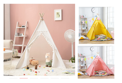 Namiot TIPI WIGWAM TEEPEE dla dzieci MATA +LAMPKI na Arena.pl