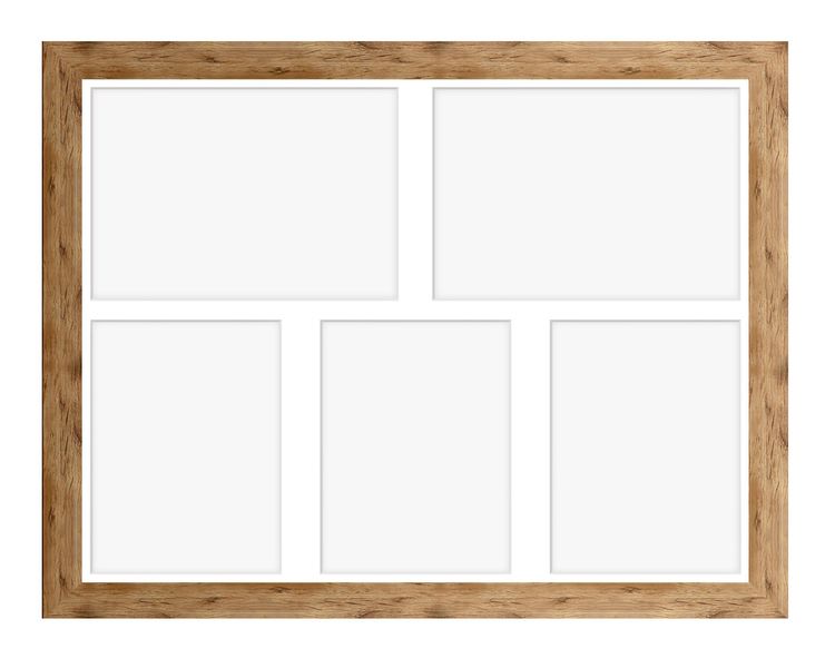 Ramka na 5 zdjęć Hekla 40x50x5 MDF galeria zdjęć naturalny 1szt. zdjęcie 2