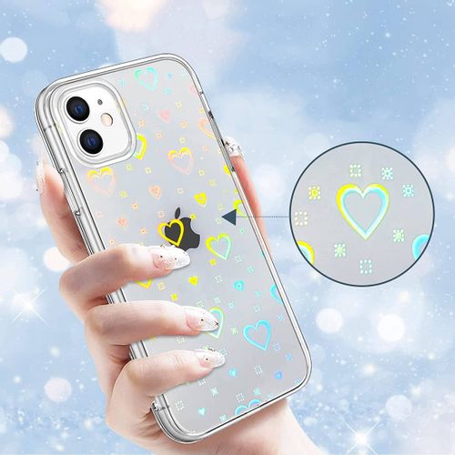 Etui Iphone 14 Pro - Serca Transparentne na Arena.pl