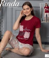 Wygodna piżama damska z krótkim rękawem XL