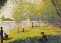 Plakat 100x70cm Study for a Sunday on La Grande Jatte, Seurat