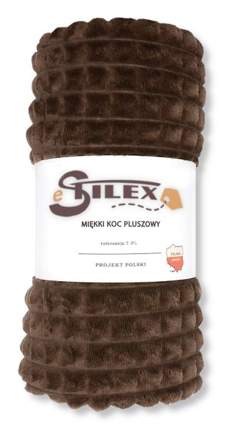 Miękki Koc Pluszowy 200X220 Gabi Brąz zdjęcie 1